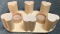 Tee- oder Plattenwärmer aus Holz, mit Rechaudkerzen, Herz